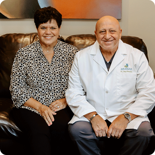 Doctor Tony and Shirley Aboudib together smiling