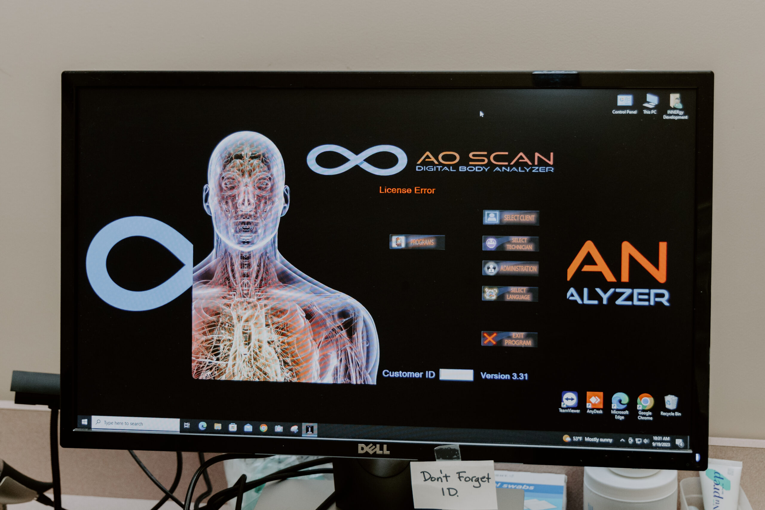 AO Scan Body Analyzer program